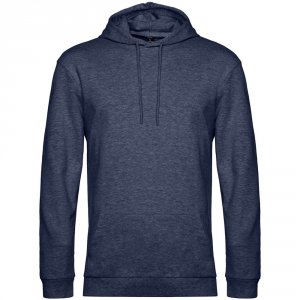 Толстовка с капюшоном унисекс Hoodie, синий меланж